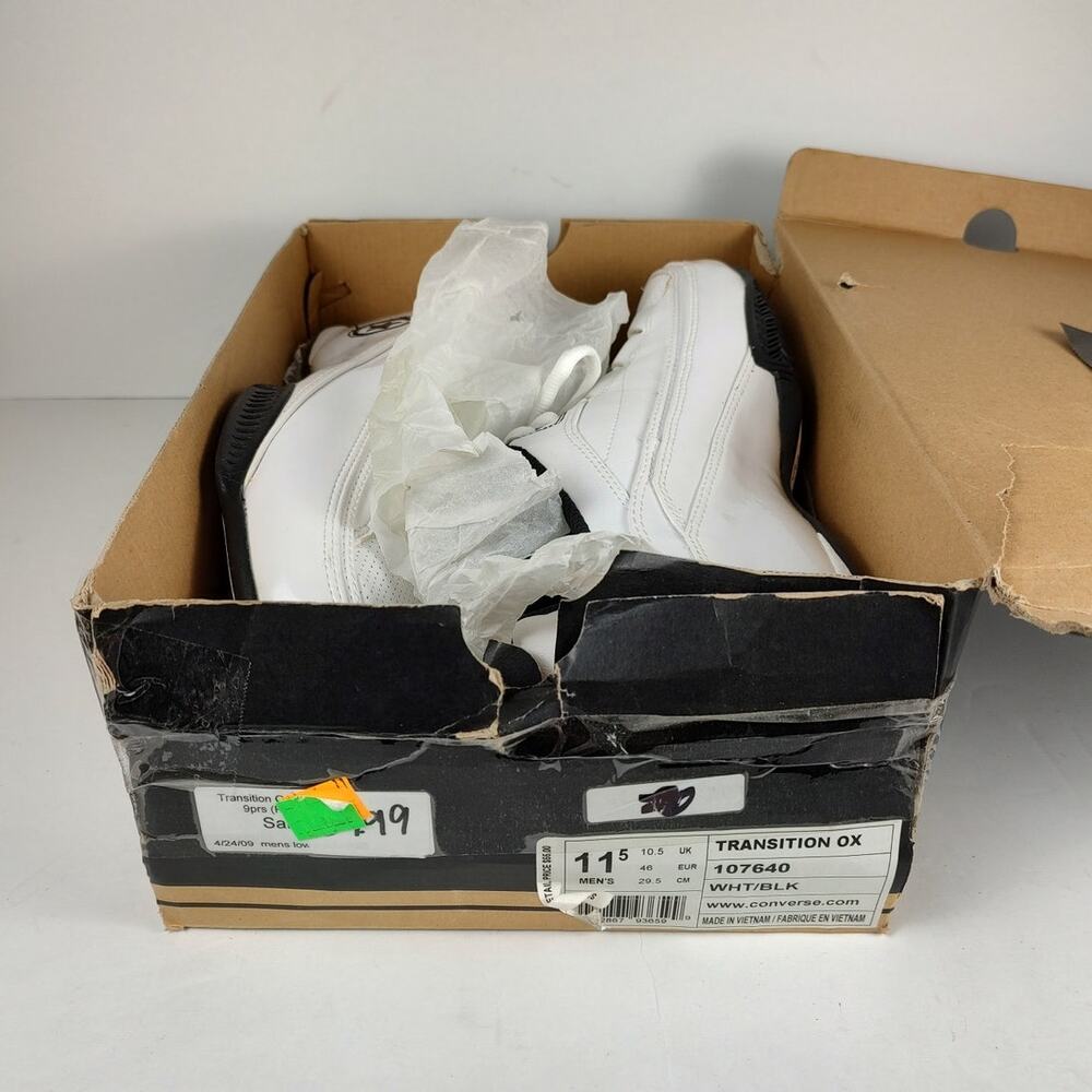NEW Y2K Converse Transition OX low leather streetwear basketball shoes mens 11.5 - Picture 9 of 9